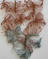 Sharon Peoples - Gold thread, feathers and fungi